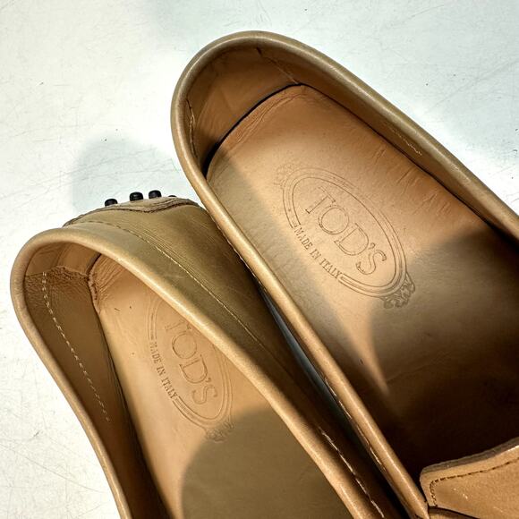 GOOD Tod\'s Gommino Loafers British Tan Calf Made in Italy Drivers UK 9 / US 10 main image 7